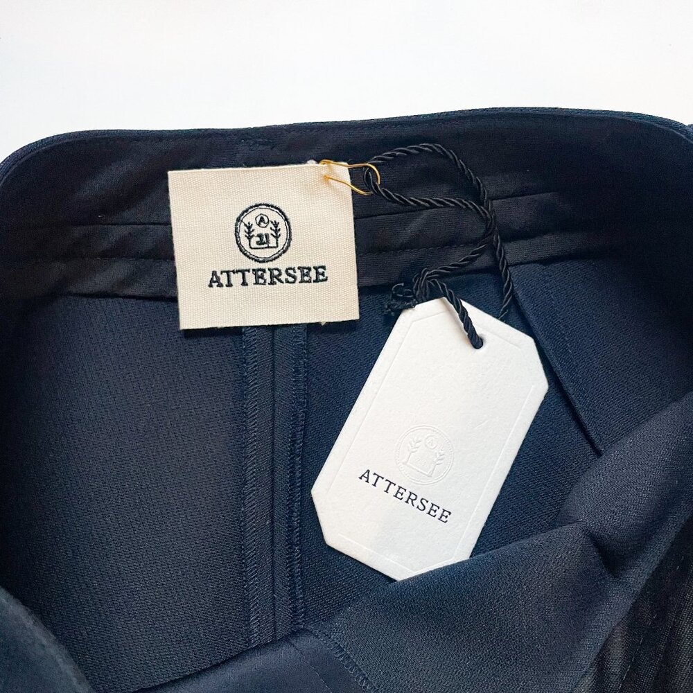 Attersee Straight Leg Trouser No Pockets Midnight Size 8 NEW NWT - Picture 7 of 15